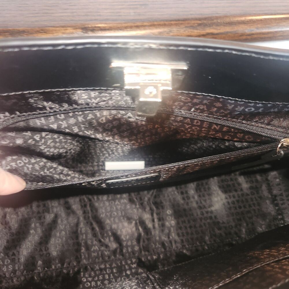 NEW Kate Spade New York Womens Kelsey Orchard Valley Leather Tote Bag Black - Picture 12 of 13